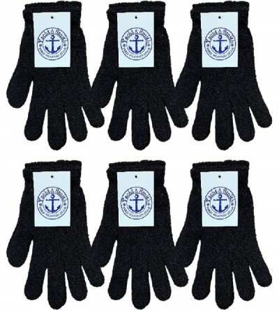Skullies & Beanies Winter Beanies & Gloves For Men & Women- Warm Thermal Cold Resistant Bulk Packs - Womens 6 Pairs Black - C...
