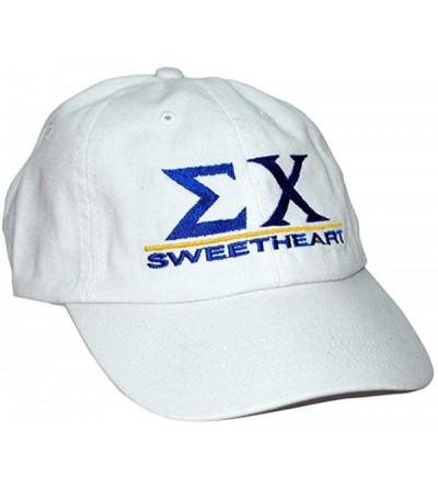 Skullies & Beanies Sigma Chi Sweetheart Hat - White - CK125J6354T $29.15