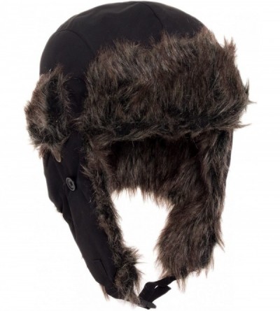 Skullies & Beanies Trooper Ear Flap Cap w/Faux Fur Lining Hat - Water Resistant - CY128FCNXM3 $35.81
