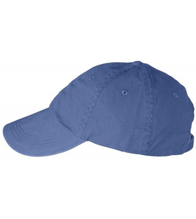 Baseball Caps Solid Low-Profile Pigment-Dyed Cap (145) - Deck Blue - C41123PKON5 $10.24