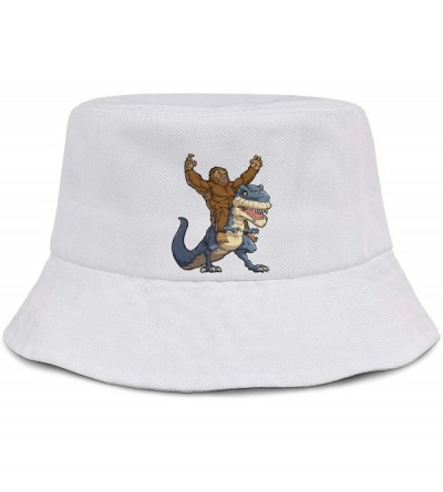 Sun Hats Unisex Bigfoot Flamingo Protection Packable - Bigfoot Riding T-rex-1 - CP18WTCOH4G $13.45