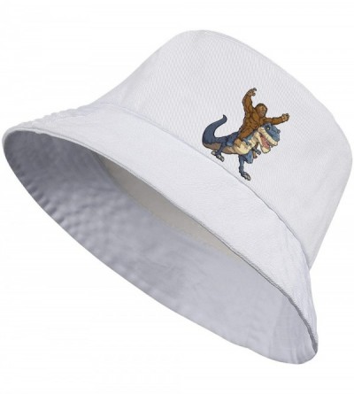 Sun Hats Unisex Bigfoot Flamingo Protection Packable - Bigfoot Riding T-rex-1 - CP18WTCOH4G $13.45