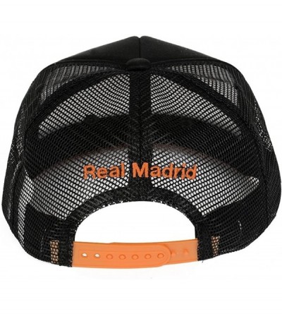 Baseball Caps Real Madrid Adjustable Cap Hat Trucker New Season - Orange Black - CG12IVGG5DR $14.76