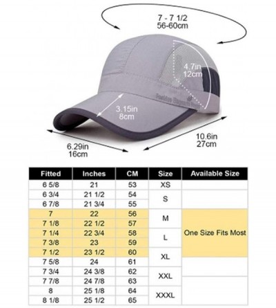Baseball Caps Lightweight Running Waterproof Baseball Protection - Light Gray - CX18EXK2OA2 $10.31