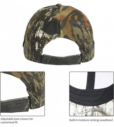 Baseball Caps Men's Hunting Fishing Hat Camo Series Adjustable Mesh Ball Cap 3D Embroidered - 1 Break Up Camo - CL11ULMQV0H $...