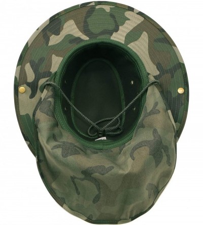 Sun Hats Bora Booney Sun Hat for Outdoor Wide Brim Cap with UPF 50+ Protection - Dark Green Camouflage - CK18H6QQ3DI $13.81