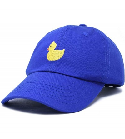 Baseball Caps Cute Ducky Soft Baseball Cap Dad Hat - Royal Blue - CW18LZ8O4KI $10.04