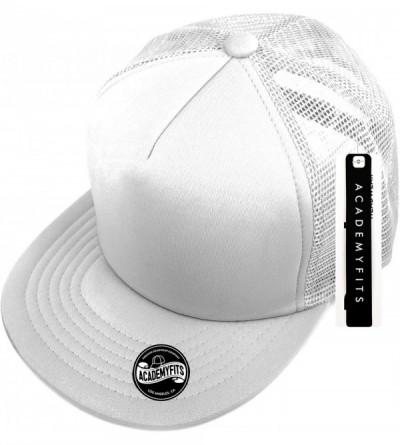 Baseball Caps Quality 5 Panel High Crown Trucker Foam Mesh Hat Snapback Flat Visor Men Women Wholesale Lot 12 Pack 2070 - CI1...