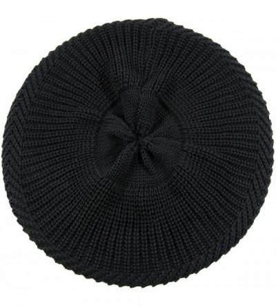Skullies & Beanies Knitted Cotton Rasta Slouchy Beanie Visor - Black - C4188CRGOID $18.05