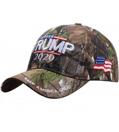 Baseball Caps Make America Great Again Hat Donald Trump 2020 USA Cap Adjustable - Camouflage B - CN18Z5TGK25 $20.28