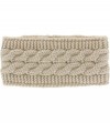 Cold Weather Headbands Women's Plush-Lined Head Warmers- Oatmeal- One Size - CA18HYWMKX6 $19.15