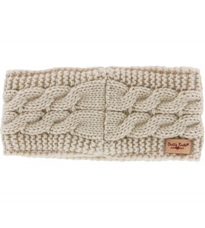 Cold Weather Headbands Women's Plush-Lined Head Warmers- Oatmeal- One Size - CA18HYWMKX6 $8.28