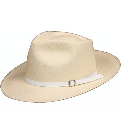 Sun Hats Leather Panama Hat Band - (Half Inch) - White - CA185WYGQ66 $20.02