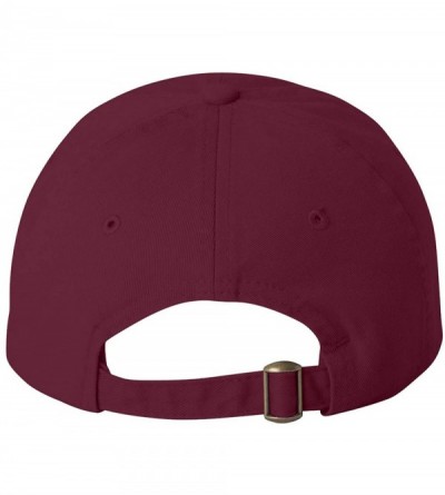 Baseball Caps Custom Dad Soft Hat Add Your Own Embroidered Logo Personalized Adjustable Cap - Maroon - CM1953WGHUE $28.28