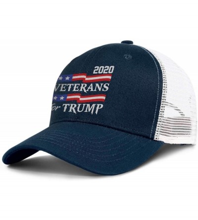 Baseball Caps Trump-2020-white-and-red- Baseball Caps for Men Cool Hat Dad Hats - Veterans for Trump-1 - CP18UHTOU9S $28.68