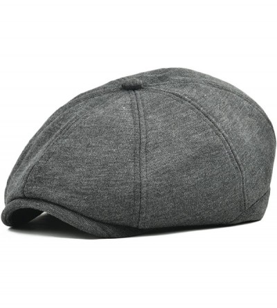 Newsboy Caps Men's Cotton Flat Ivy Gatsby Newsboy Driving Hat Cap - Style4-dark Grey - CO18G6IWGI4 $22.91