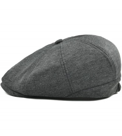 Newsboy Caps Men's Cotton Flat Ivy Gatsby Newsboy Driving Hat Cap - Style4-dark Grey - CO18G6IWGI4 $15.07