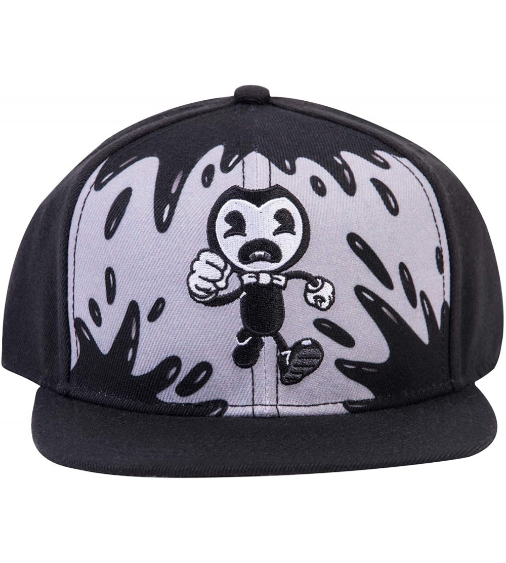 Baseball Caps Hat - Black and White Bendy Hat - Bendy Snapback Hats - Black/Grey - CN18NO6D2R8 $19.55