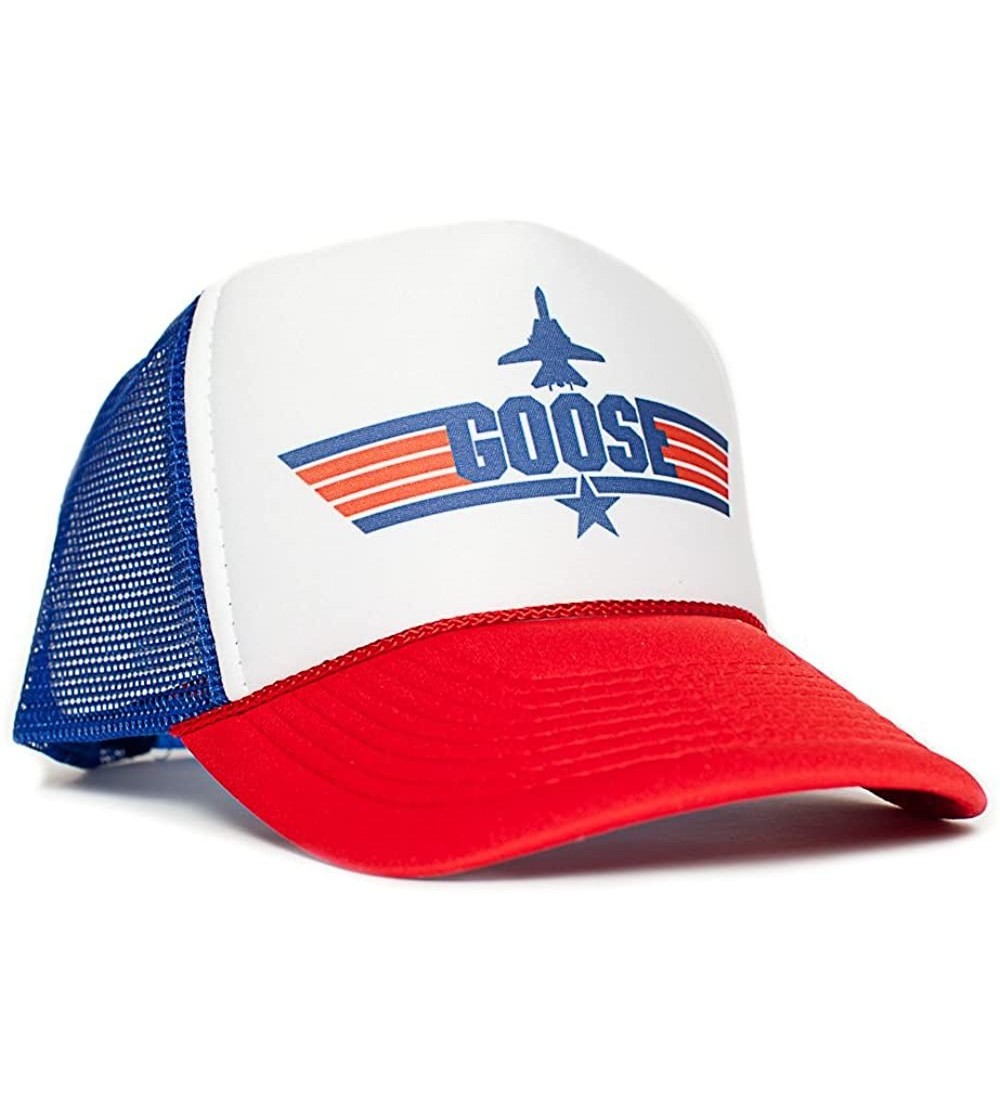 Baseball Caps Goose Unisex-Adult Trucker Cap Hat -One-Size Multi - Royal/White/Red - CF128RIFL25 $10.93