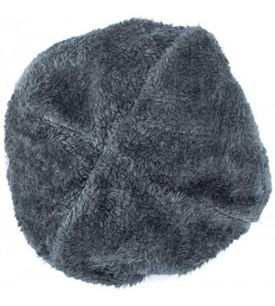 Skullies & Beanies Men Women Winter Warm Stretchy Beanie Skull Slouchy Cap Hat Fleece Lined - Navy Blue - CS18K622T8I $10.84