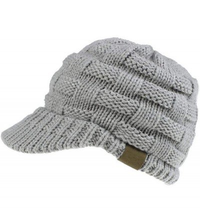Skullies & Beanies Women Knitted Cap Winter Warm Ponytail Beanie Hats & Caps - Light Grey - CL192KYTI96 $28.06