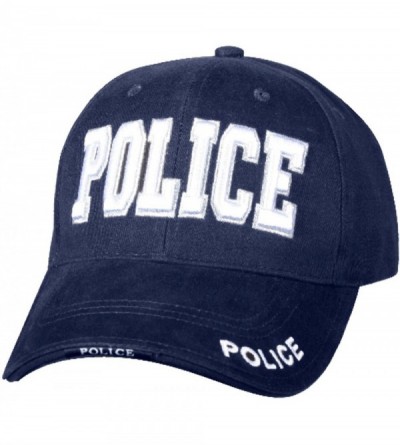 Baseball Caps Police - Law Enforcement- Baseball Cap Hat- 3D Embroidery- 100% Cotton Navy Blue - CU12N2KZQVM $10.33