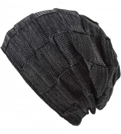 Skullies & Beanies 46 Styles- Unisex Fleece Lined Slouchy Beanie Oversized Extremely Warm Cozy Winter Knit Beanie Ski Hat - S...
