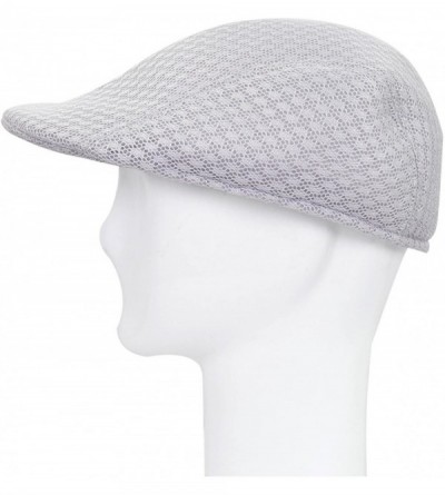 Newsboy Caps Premium Summer Mesh Golf Ivy Driver Cabby Newsboy Cap Hat - Grey - CM1216NJQ97 $6.83