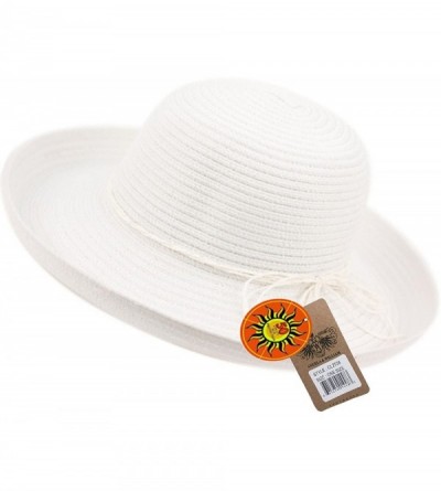 Sun Hats Women's Sydney Sun Hat- Packable - White - C8182KQQKWN $14.21