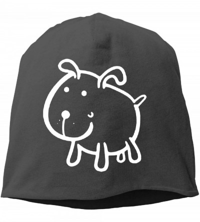 Skullies & Beanies Knit Beanie Skull Cap Unisex Winter Hat - I Love My Dog - Funny Dog2 - C218NZYREI3 $8.79