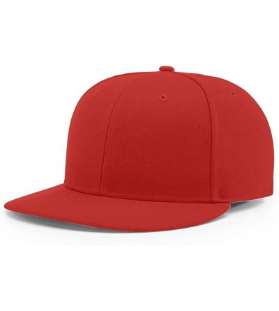 Baseball Caps PTS 65 PTS65 Surge Fitted Baseball HAT Ball DRI FIT Cap - Red - CI186XWILKN $10.56