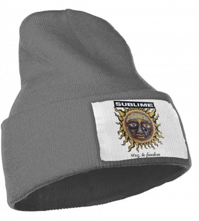 Skullies & Beanies Unisex Sublime 40 Oz to Freedom Beanie Hat Winter Warm Knit Skull Hat Cap - Deep Heather - CC18KRTDM6E $21.17