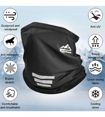 Balaclavas Neck Gaiter Scarf Sun UV Protection Balaclava Breathable Face Mask Outdoor Activity Head Wrap - Black - CO198S7XDQ...