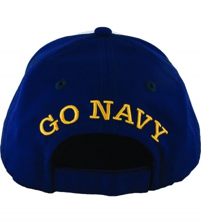 Baseball Caps U.S. Navy Hat Embroidered with Goat and BEAT ARMY on Front and GO NAVY on Back - CZ11WV0C3SV $15.27
