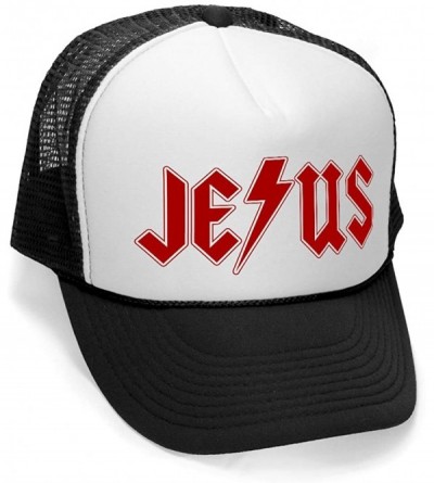 Baseball Caps Jesus - Christ Christian god Worship Mesh Trucker Cap Hat- Black - CW11K7JR3KL $9.90