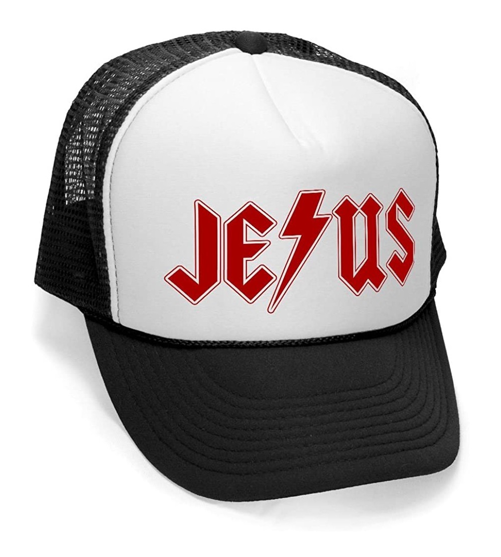 Baseball Caps Jesus - Christ Christian god Worship Mesh Trucker Cap Hat- Black - CW11K7JR3KL $9.90
