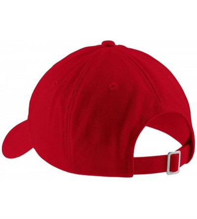 Baseball Caps Wisconsin State Map Embroidered Low Profile Soft Cotton Brushed Baseball Cap - Red - CO17Y2DGLN8 $16.96