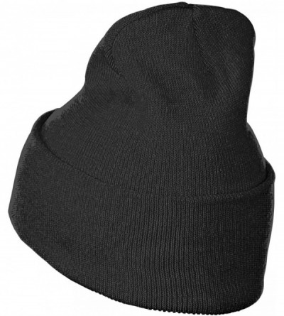 Skullies & Beanies Men Women Beanie Cap-Crazy Jelly Chunky Soft Baggy Skull Knit Hat - Black - CX192Y54YR4 $16.51