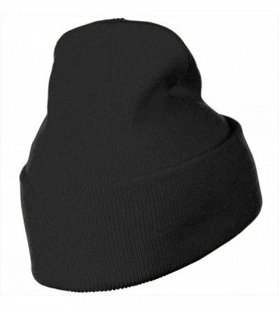 Skullies & Beanies Men Women Beanie Cap-Crazy Jelly Chunky Soft Baggy Skull Knit Hat - Black - CX192Y54YR4 $16.51
