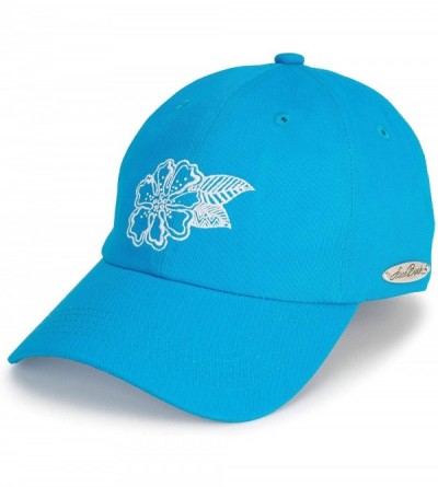 Baseball Caps Embroidered Baseball Hat - White Flower Blue - CY18OCKG0HZ $13.84