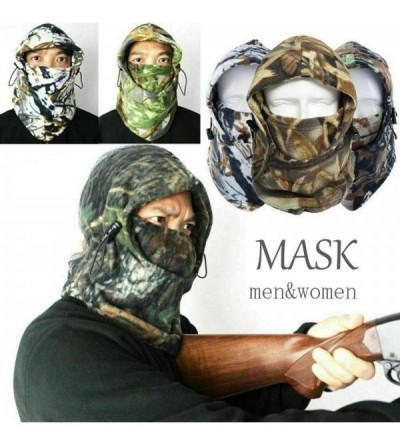 Balaclavas Fleece Ski Mask/Neck Warmer Gaiter/Face Scarf/Neck Cover/Face Mask Thermal Hood Mask - (Rz-016) - C118ITA4AL0 $11.90