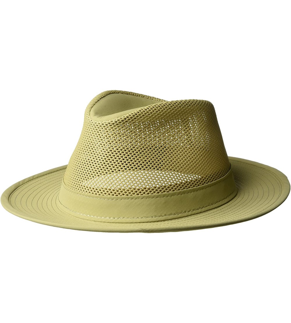 Cowboy Hats Hiker Mesh Breezer with Moisture Wicking Sweatband - Khaki - CZ117BDBYSD $37.60