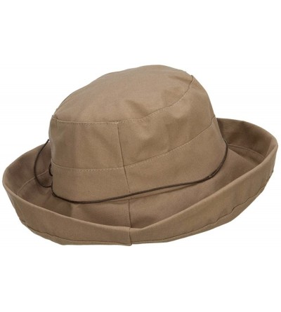 Sun Hats Women's Upturned Crushable Hat - Tan - CE11YAJ4L5D $29.20
