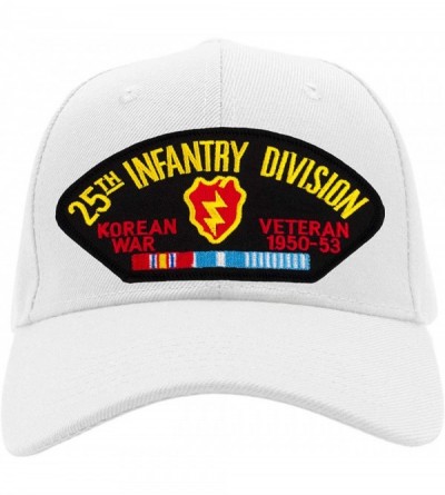 Baseball Caps 25th Infantry Division - Korea Hat/Ballcap Adjustable One Size Fits Most - White - CQ18OQ20QI8 $27.90