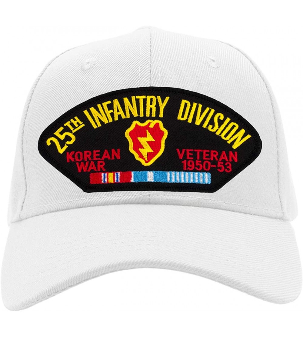 Baseball Caps 25th Infantry Division - Korea Hat/Ballcap Adjustable One Size Fits Most - White - CQ18OQ20QI8 $27.90