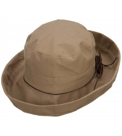 Sun Hats Women's Upturned Crushable Hat - Tan - CE11YAJ4L5D $29.20