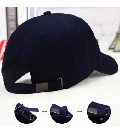 Baseball Caps Baseball Adjustable Unconstructed Trucker - Navy Blue - CY18WE524HL $12.92