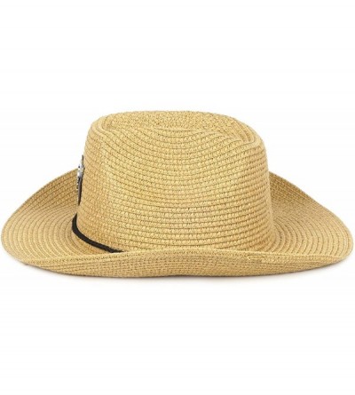 Sun Hats Summer Fedora Straw Panama Hat Roll up Straw Beach Sun Hat Sun Protection UPF50+ - C-khaki - CM18O6KY0W6 $14.22