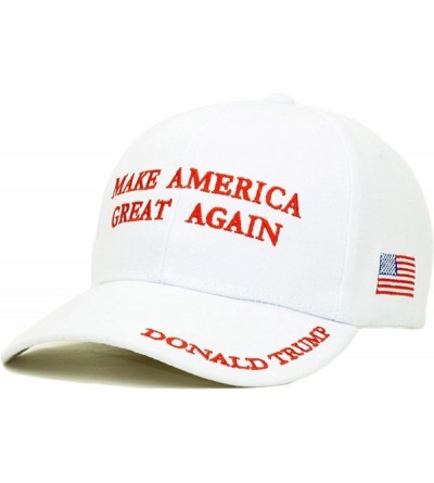 Baseball Caps Trump 2020 Keep America Great Embroidery Campaign Hat USA Baseball Cap - Make America Great Again- White - CD19...