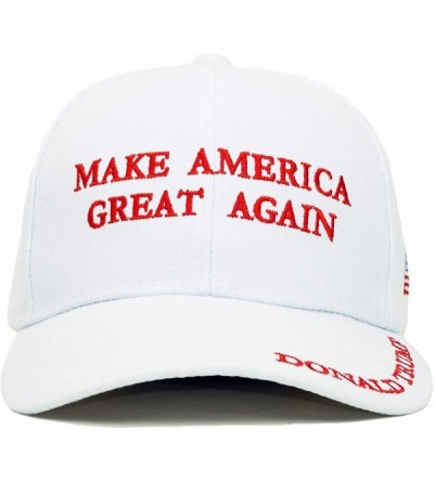 Baseball Caps Trump 2020 Keep America Great Embroidery Campaign Hat USA Baseball Cap - Make America Great Again- White - CD19...